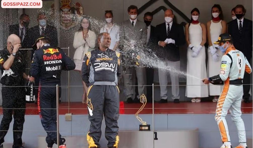 An image has gone viral on social media, claiming to show President William Ruto being sprayed with champagne during the 2024 WRC Safari Rally.