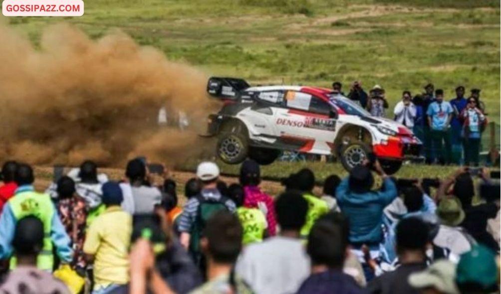 Spectators at the 2024 WRC Safari Rally in Naivasha.