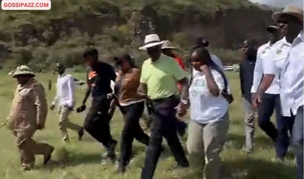 President Ruto and his adopted daughter, Nadia Cherono at the World Rally Championship (WRC) in Naivasha, Nakuru county in March 2024.