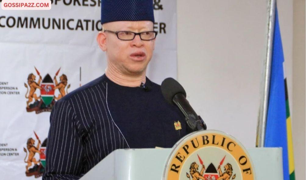 Government Spokesman Isaac Mwaura during a past press address. | FILE