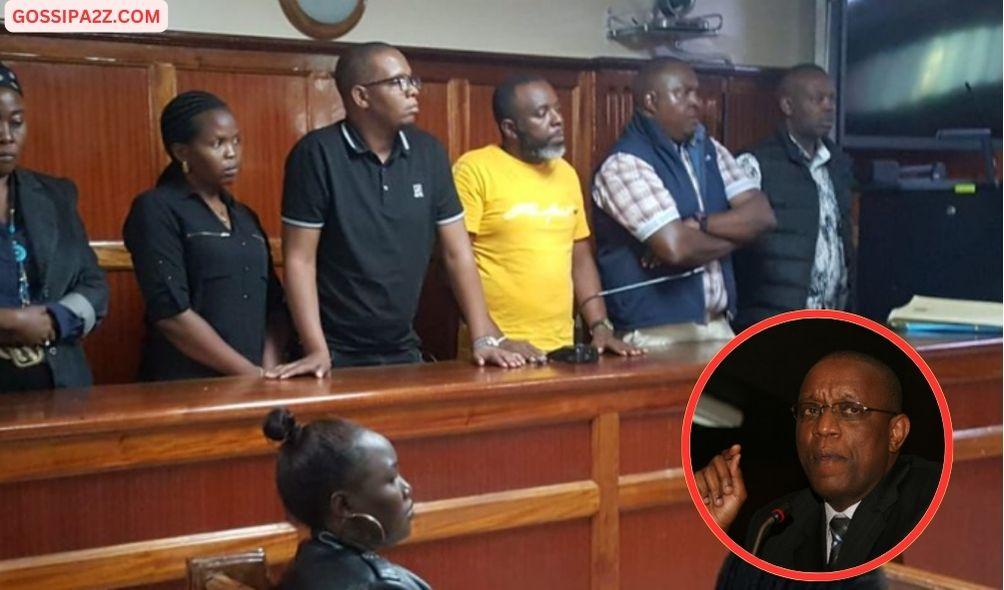 Six suspects charged with murder of former Juja MP George Thuo convicted. Former Juja Constituency Late MP George Thuo(incircle). 