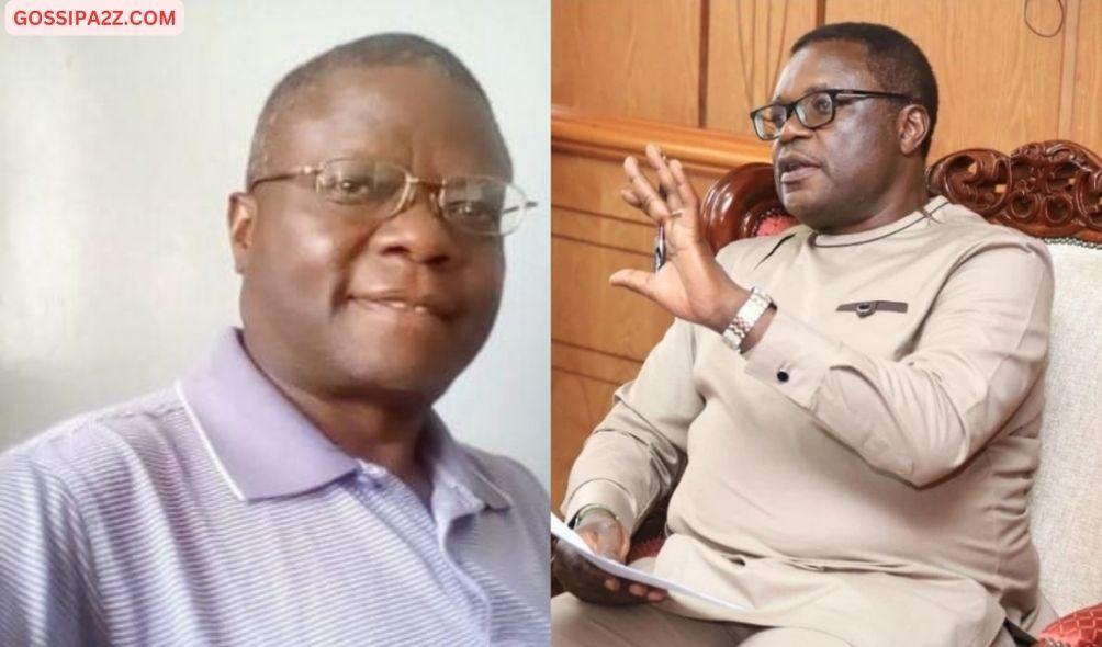 (left)Collage image of Noah Shikhila Lusaka,(right) Governor Kenneth Lusaka's brother who passed away in accident on April 21, 2024