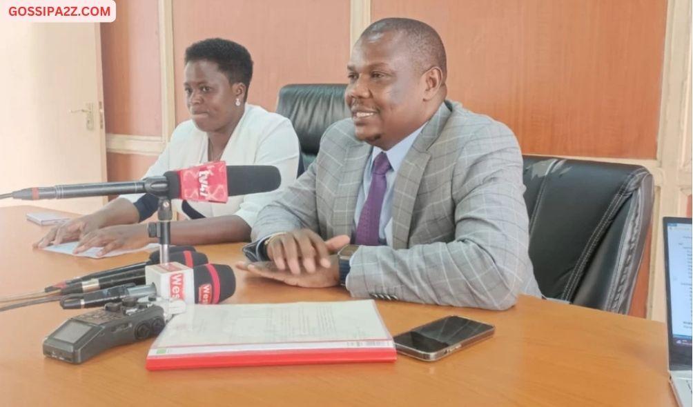 Bumula MP Jack Wamboka, flanked by his Laikipia North counterpart Sarah Korere, during a press address on April 25, 2024.