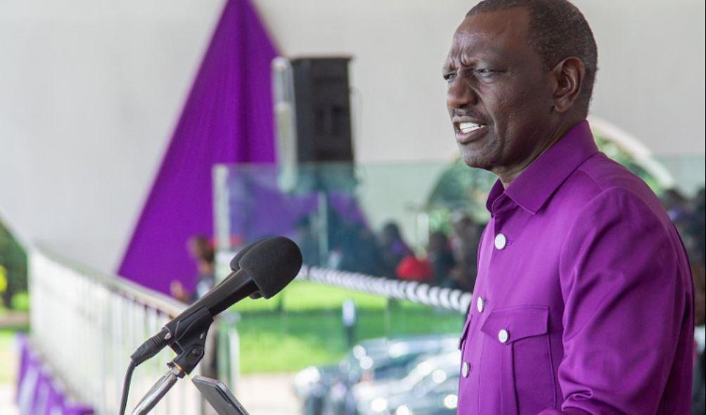 President William Ruto during the Labour Day Celebrations at Uhuru Gardens on Wednesday, May 1, 2024.