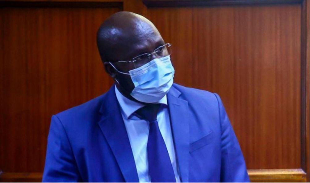 Elius Kemboi Korir, before the Milimani Law Court on May 7, 2024, where he was charged with an intent to defraud Kanduyi Investments Limited of assorted shop goods by false pretence.