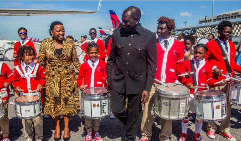 President William Ruto and First Lady Rachel Ruto arrive in the United States of America to begin a three-day state visit.