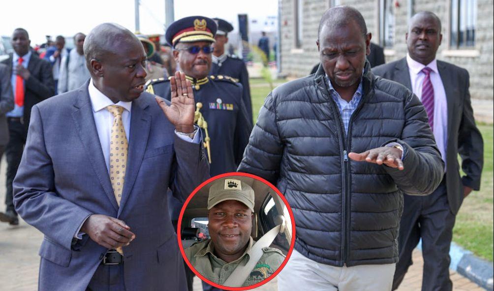 DP GACHAGUA(LEFT) PRESIDENT RUTO(RIGHT) INCIRCLE Gilbert Kiptalam