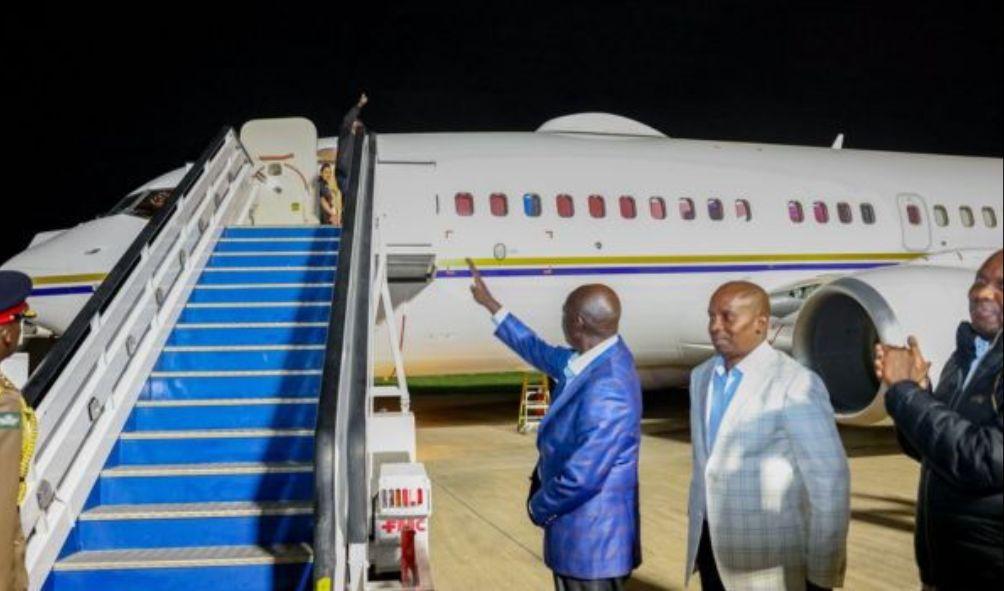 President William Ruto departs for the US on May 19, 2024. 