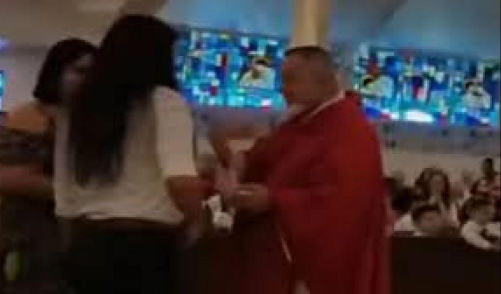 Priest Bites Woman During Communion Ceremony