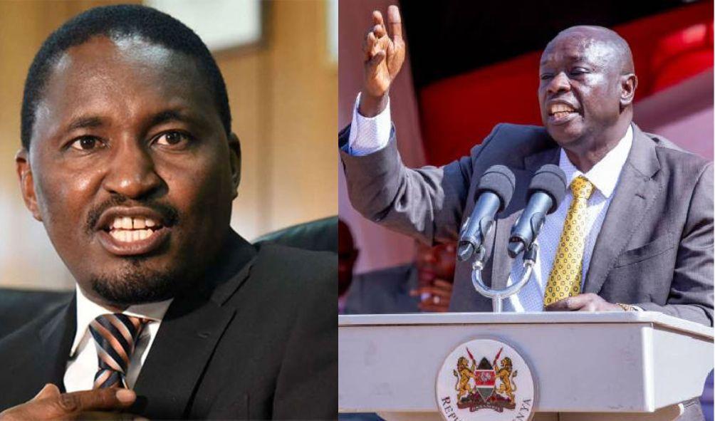 MWANGI KIUNJURI(L) DP GACHAGUA(R)