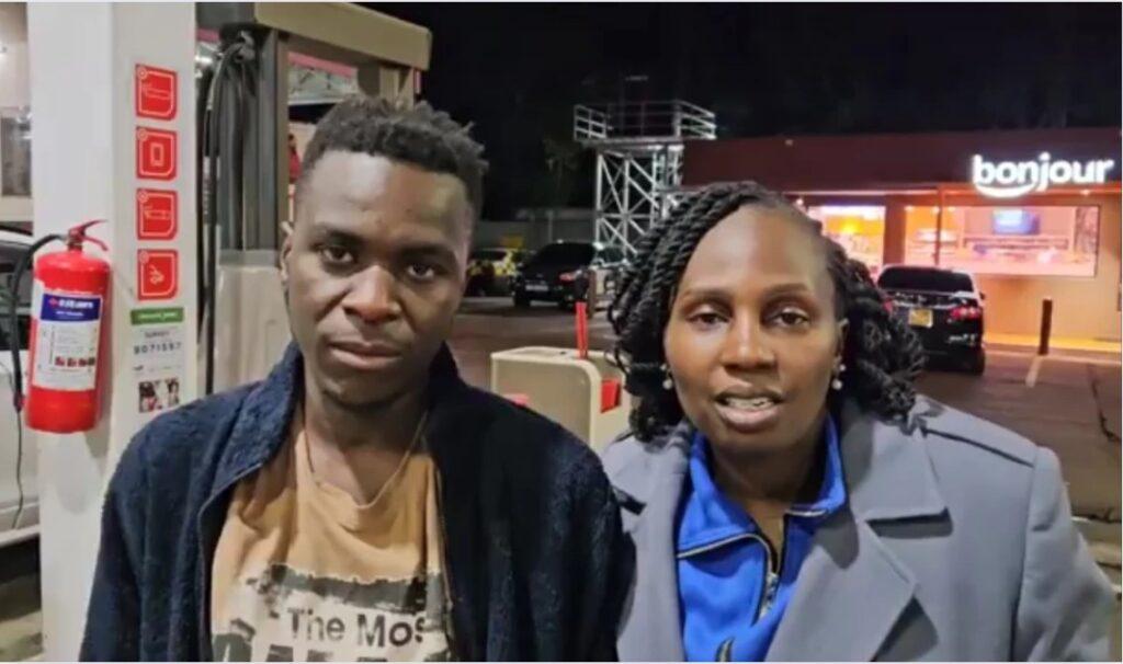 Billy Simani and Law Society of Kenya President Faith Odhiambo.