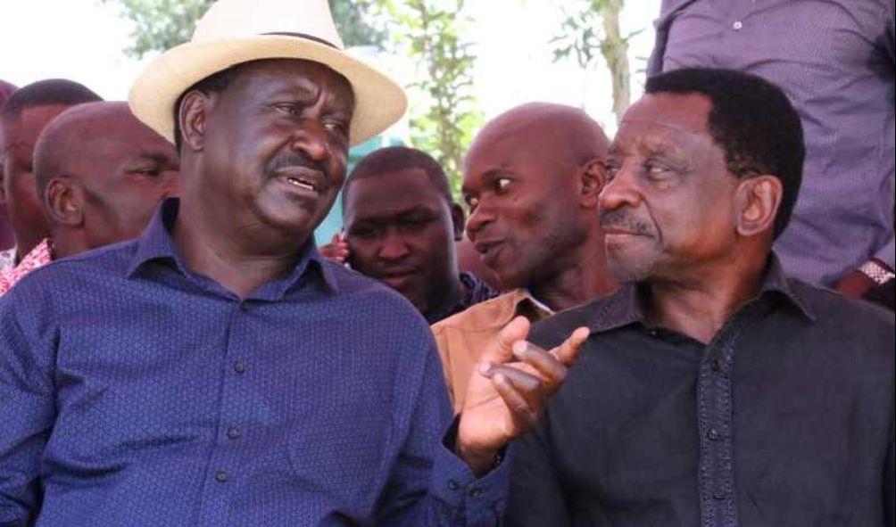 ODM leader Raila Odinga with Siaya Senator James Orengo