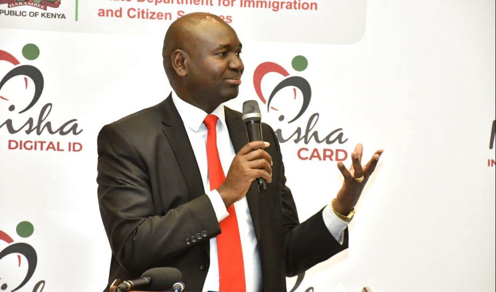 Immigration PS Julius Bitok speaking during the discussions on digital ID and its supporting system in the country on November 1, 2023. PHOTO/@C_ServicesKE/X