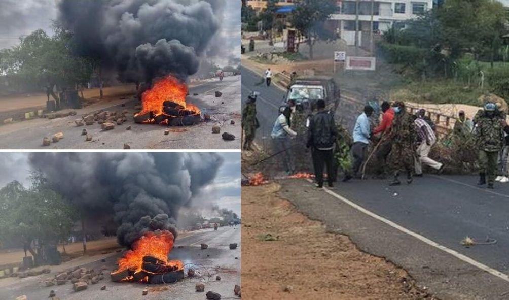 Demonstrations in Makueni County on July 2, 2024