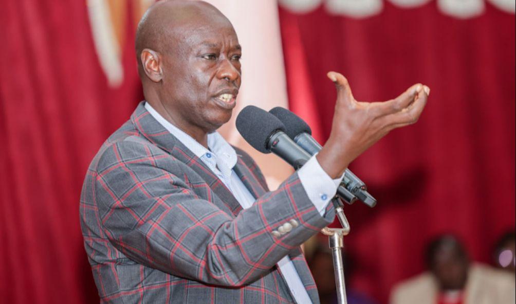 Deputy President Rigathi Gachagua during a Sunday service at PEFA Church Kiamariga, Nyeri county, July 7, 2024.