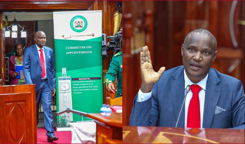 The National Treasury CS Nominee John Mbadi in the National Assembly.