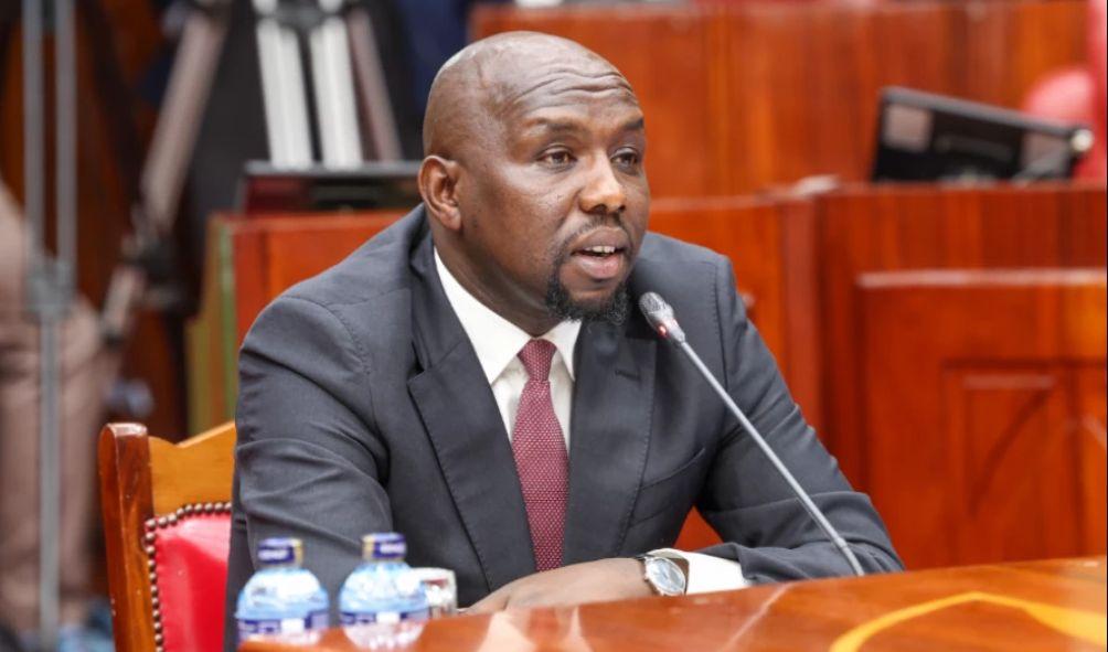 Youth Affairs, Creative Economy, and Sports CS nominee Kipchumba Murkomen appears before Parliament's Committee on Appointments for vetting on August 3, 2024.