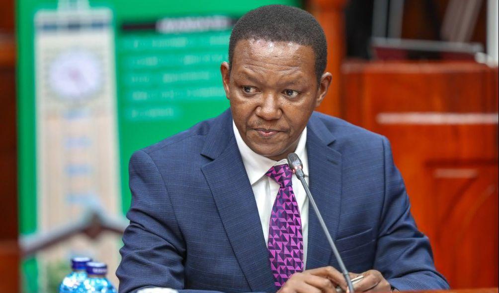 Labour Cabinet Secretary nominee Alfred Mutua facing the Committee on Appointments on Sunday August 4, 2024. PHOTO/@NAssemblyKE/X