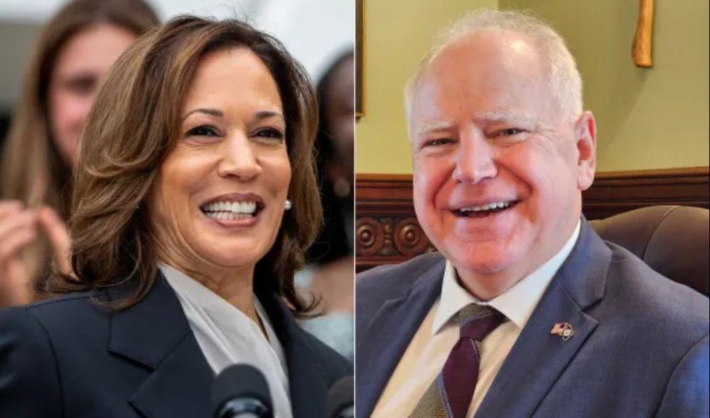 VP Kamala Harris and Minnesota Governor Tim Walz