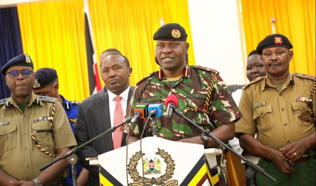 Acting Inspector General of Police Gilbert Masengeli