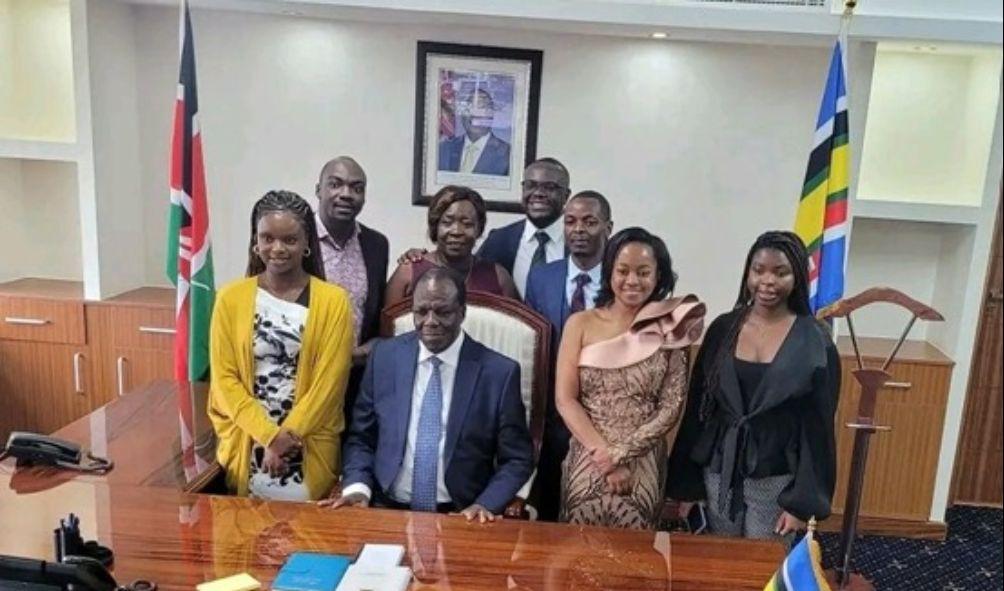 Wyclliffe Oparanya with his family.