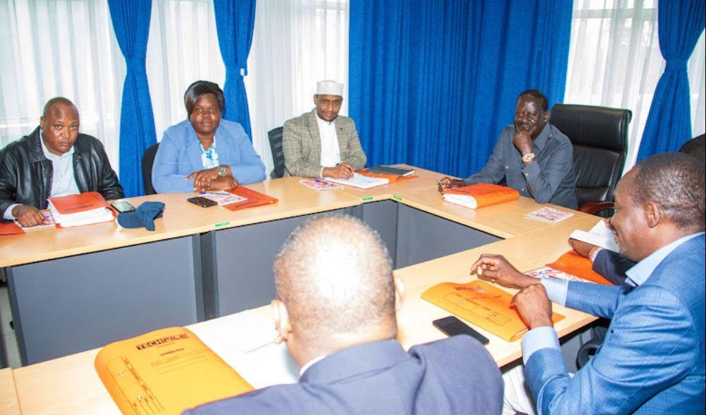 ODM leader chairs a meeting of the party's Central Management Committee on Friday, August 9, 2024.