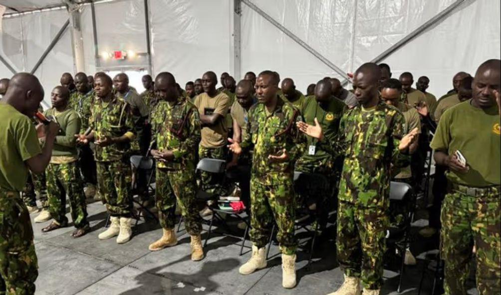 Larry Madowo shares heartwarming video of Kenyan police officers in Haiti praying