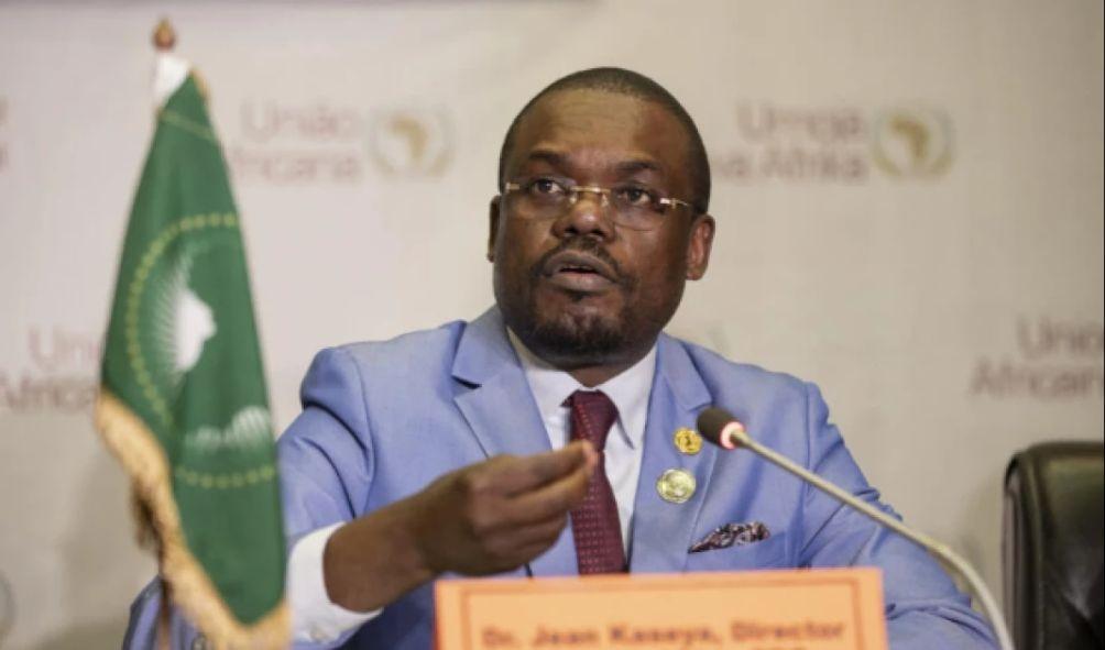 Director General of Africa Centres for Disease Control and Prevention (CDC) Jean Kaseya conducts a press conference at the sidelines of the second day of the 37th Ordinary Session of the Assembly of the African Union (AU) in Addis Ababa on February 18, 2024. © Amanuel Sileshi, AFP