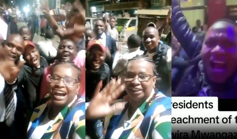 Residents celebrate after Kawira Mwangaza ouster