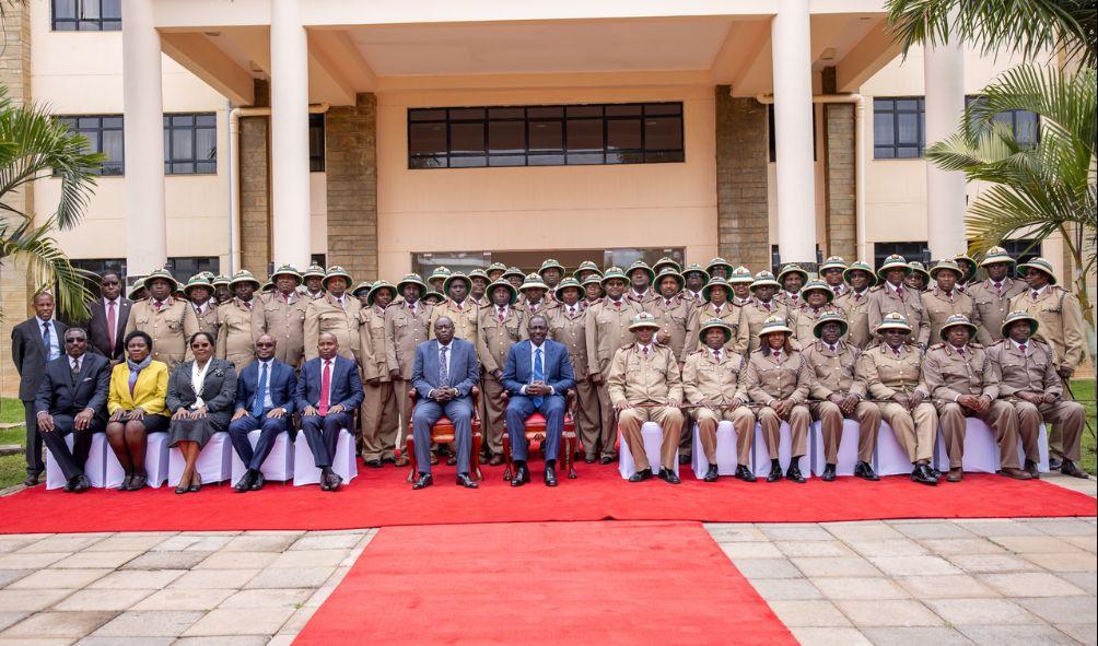 President William Ruto during a meeting with Regional Commissioners, County Commissioners and Deputy County Commissioners at the Kenya School of Government in Lower Kabete on Tuesday, August 20.