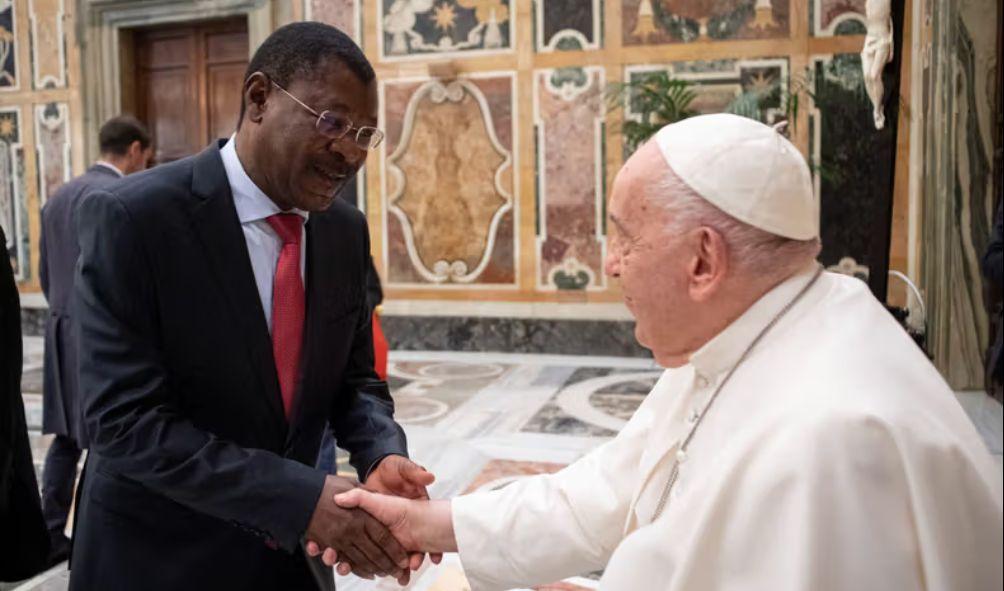 Moses Wetangula meets Pope Francis at the Vatican on Monday 26, 2024