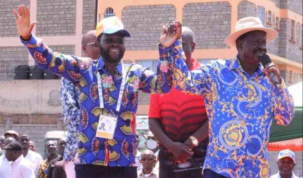 Former Prime Minister Raila Odinga and Kisumu Governor Anyang' Nyong'o