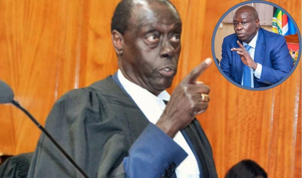 A side-by-side image of Senior Counsel Paul Muite and DP Rigathi Gachagua.