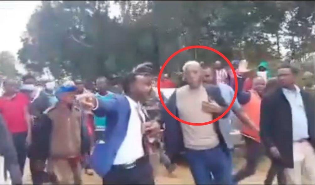 Limuru MP Kiragu Chege chased by angry locals.