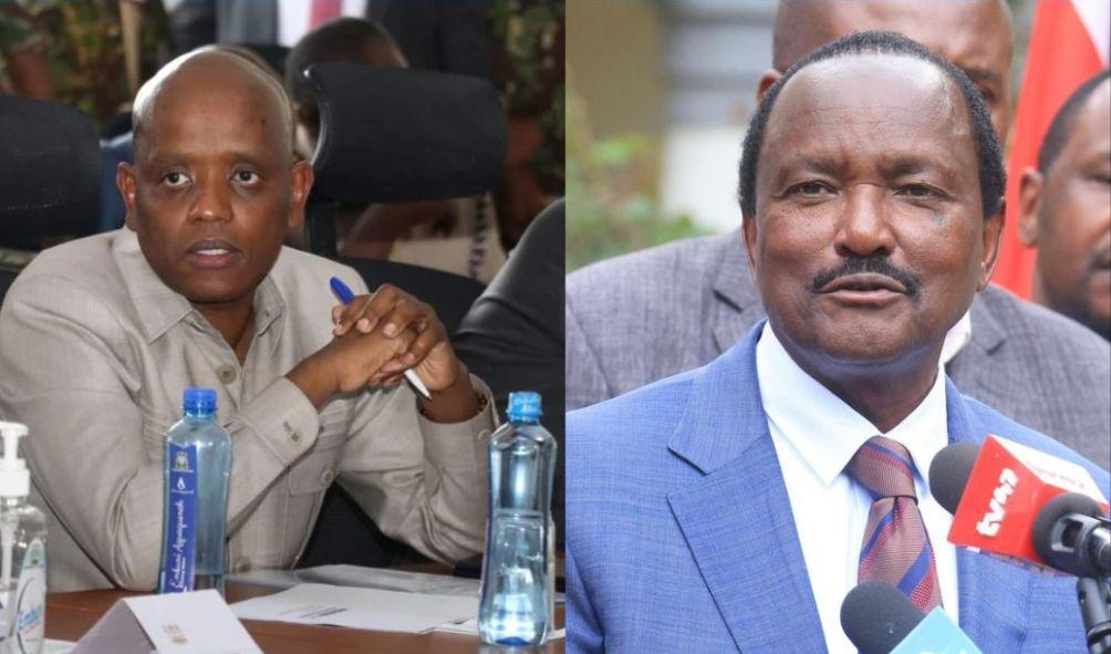 Digital strategist Dennis Itumbi(left) Kalonzo Musyoka(right)