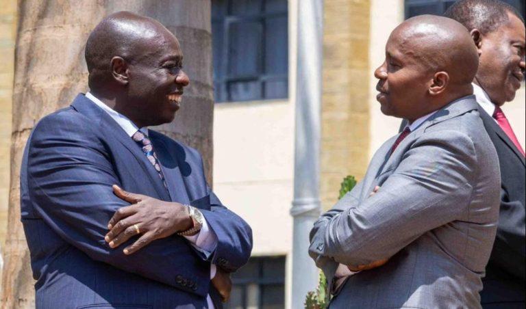 Former DP Rigathi Gachagua and his successor Prof. Kithure Kindiki at a past function