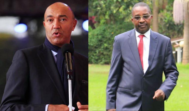 A side-by-side image of former Murang'a Governor Mwangi wa Iria and ex-presidential candidate Peter Kenneth.