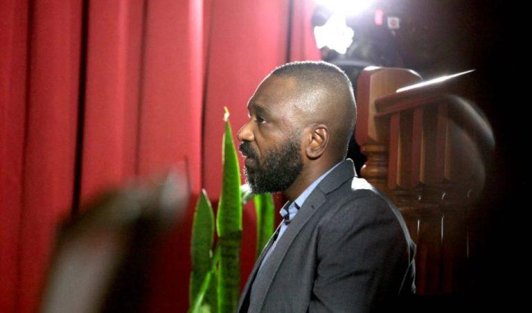 Jose Filomeno dos Santos, the son of former Angolan President Jose Eduardo dos Santos, appears in the high court on corruption charges in Luanda, on December 9, 2019. (Photo by Joao da Fatima / AFP)