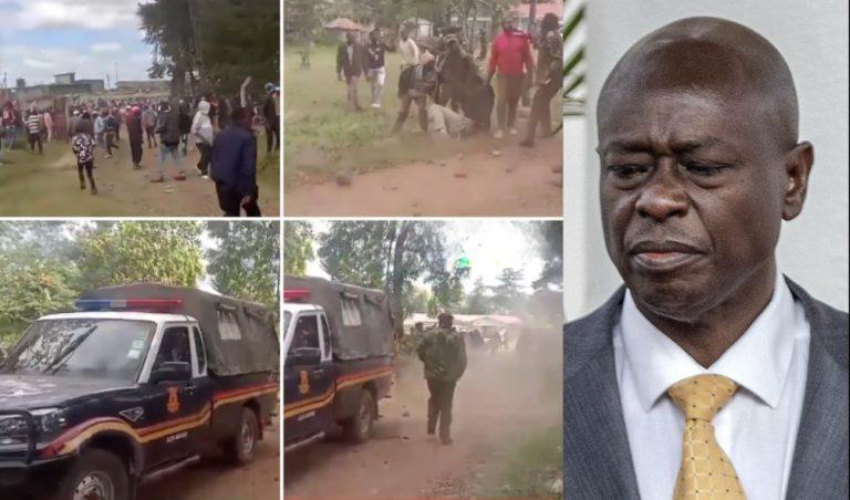 Teargas lobbed after goons disrupt thanksgiving ceremony attended by Rigathi Gachagua in Nyandarua County