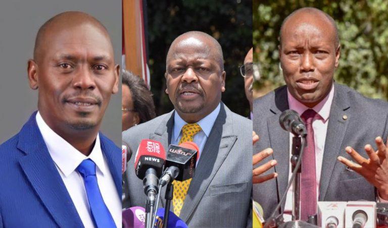 Left to Right; William Kabogo, Mutahi kagwe, and Lee Kinyanjui.