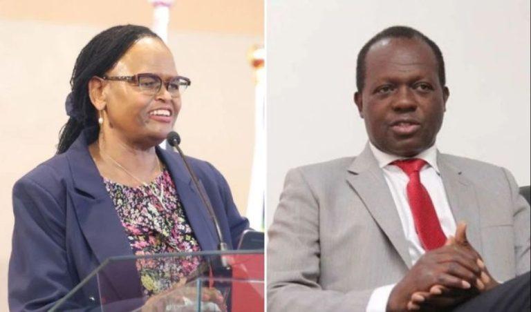 A collage of Chief Justice Martha Koome and former Cabinet Secretary Raphael Tuju. photo/courtesy