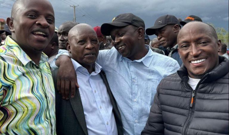 File image of Mutahi Kahiga and MPs Eric Wamumbi (Mathira), Oscar Sudi (Kapseret) and Elijah Kururia (Gatundu North)