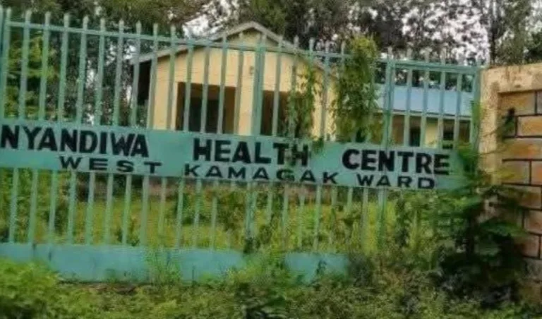 Photo of Nayndiwa Health Centre circulated in place of Nyandiwa Level 4 Hospital, August, 22, 2025.