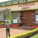File image of warders at the Kamiti Maximum Prison.